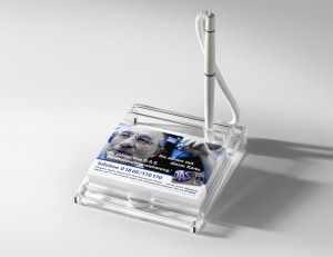 Zettelhalter aus Acryl