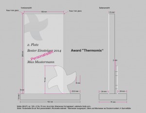 Skizze für Awardproduktionen